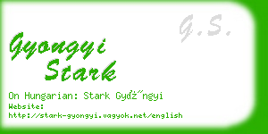 gyongyi stark business card